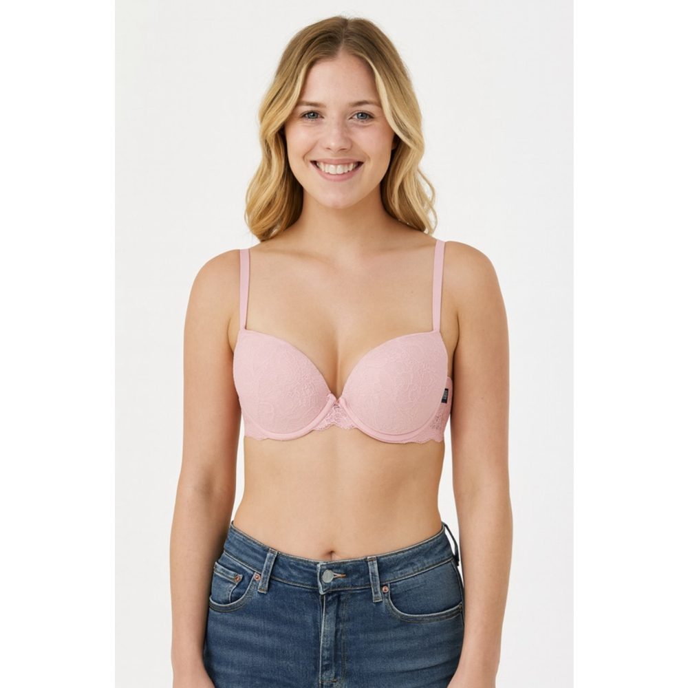 Women's PINK Victoria's Secret 34C Pink Lace Push-Up Bra